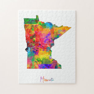 Minnesota-kaart Legpuzzel