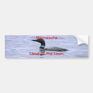 Minnesota land Loon Bumpersticker