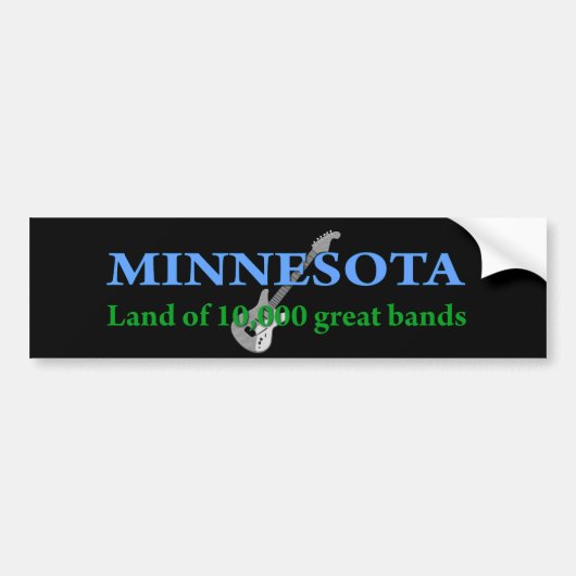 Minnesota - Land met 10.000 Banden Bumpersticker (Voorkant)