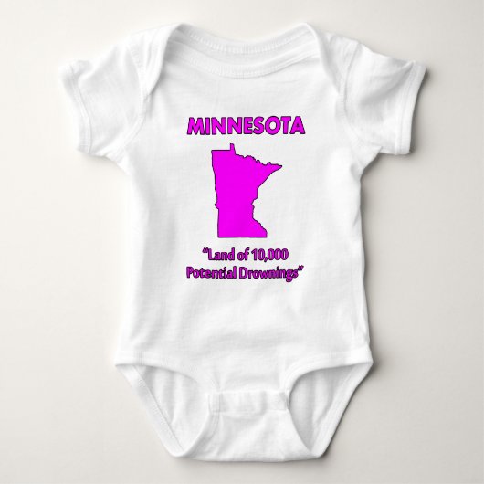 Minnesota - Land van 10.000 Potentiële Verdrinking Romper (Voorkant)