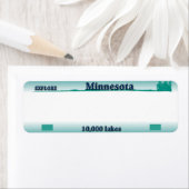 Minnesota License Plate Address Label (Insitu)