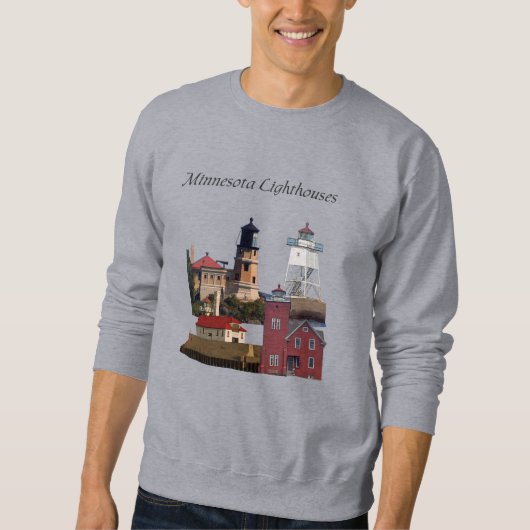 Minnesota Lighthouses shirt zwarte belettering (Voorkant)