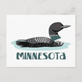Minnesota Loon Briefkaart (Voorkant)