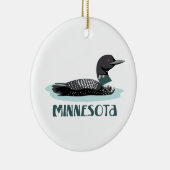 Minnesota Loon Keramisch Ornament (Rechts)