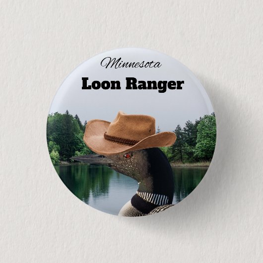 Minnesota Loon Ranger Button Souvenir (Voorkant)