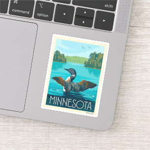 Minnesota   Loon Sticker