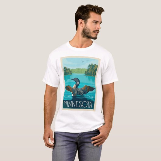 Minnesota | Loon T-shirt (Voorkant volledig)