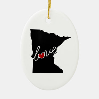 Minnesota Love. Gifts for MN Lovers Keramisch Ornament