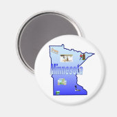 Minnesota Magnet Magneet (Voorkant / Achterkant)