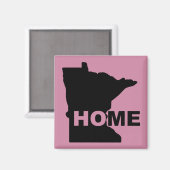 Minnesota Maison Loin de l'État Frigo Magnet (Recto/Verso)