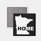 Minnesota Maison Loin de l'État Frigo Magnet (Recto/Verso)