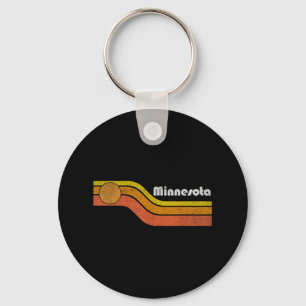 Minnesota - Mannen Vrouwen 70s 80s Graphic Cool Sleutelhanger