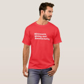 Minnesota Mining Design Red T-Shirt (Voorkant volledig)