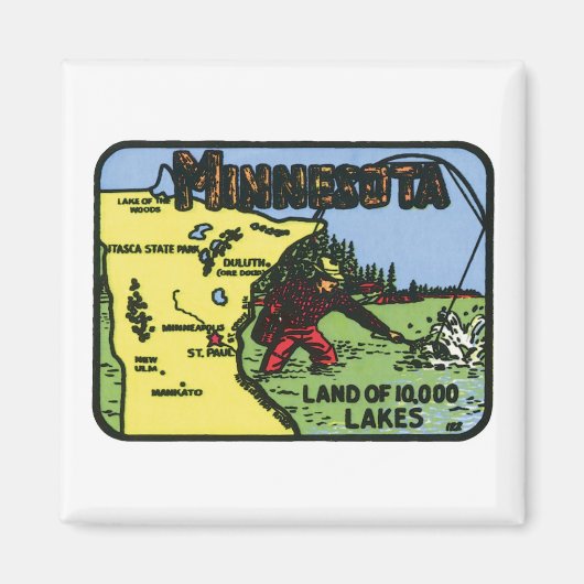 Minnesota MN -label Magneet (Voorkant)
