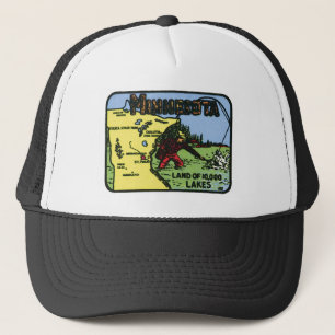Minnesota MN label Trucker Pet