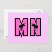 Minnesota Moose Briefkaart (Voorkant / Achterkant)
