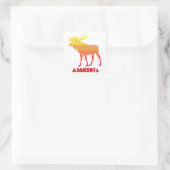 Minnesota Moose Vierkante Sticker (Tas)