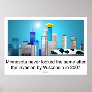Minnesota na invasie door Wisconsin ;) Poster