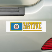 Minnesota Native Bumpersticker (Op auto)