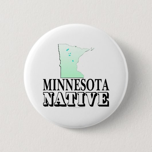 Minnesota Native Ronde Button 5,7 Cm (Voorkant)