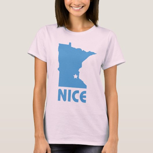 Minnesota Nice grappige dames Organic T T-shirt (Voorkant)