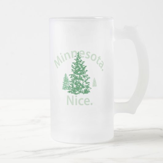 Minnesota Nice. Periode! Matglas Bierpul (Rechts)