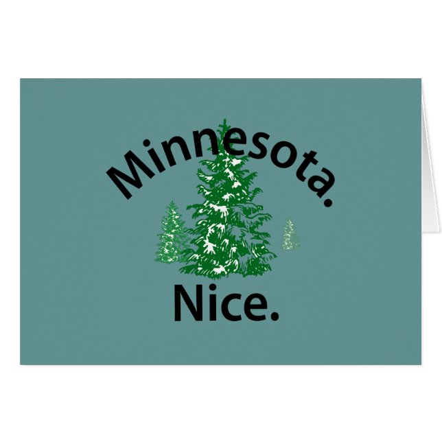 Minnesota Nice. Periode! (zwarte tekst) (Voorkant Horizontaal)