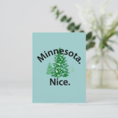 Minnesota Nice. Periode! (zwarte tekst) Briefkaart (Staand voorkant)