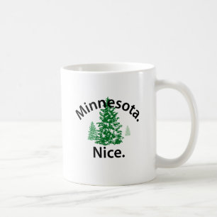 Minnesota Nice. Periode! (zwarte tekst) Koffiemok