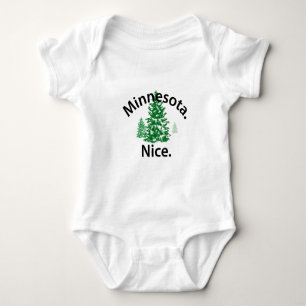 Minnesota Nice. Periode! (zwarte tekst) Romper