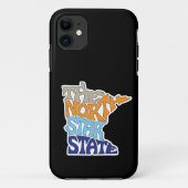 Minnesota Nickname Word Art Case-Mate iPhone Case (Achterkant)