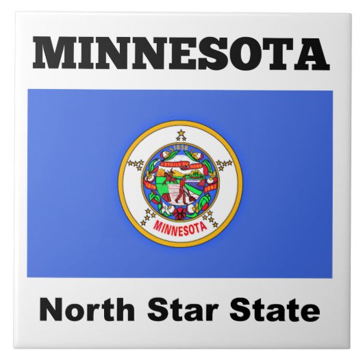 Minnesota, Noord-Star-staat Tegeltje (Voorkant)