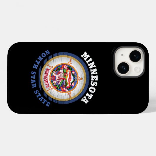 MINNESOTA NORTH STATE FLAG Case-Mate iPhone CASE (Achterkant (horizontaal))