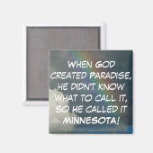 Minnesota Paradise Magnet (Recto/Verso)