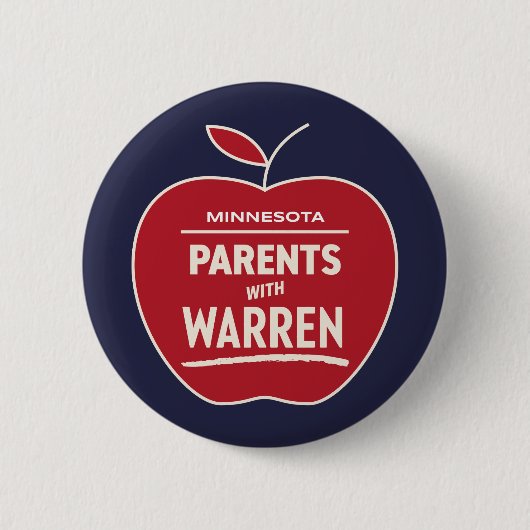 Minnesota Parents for Warren Ronde Button 5,7 Cm (Voorkant)