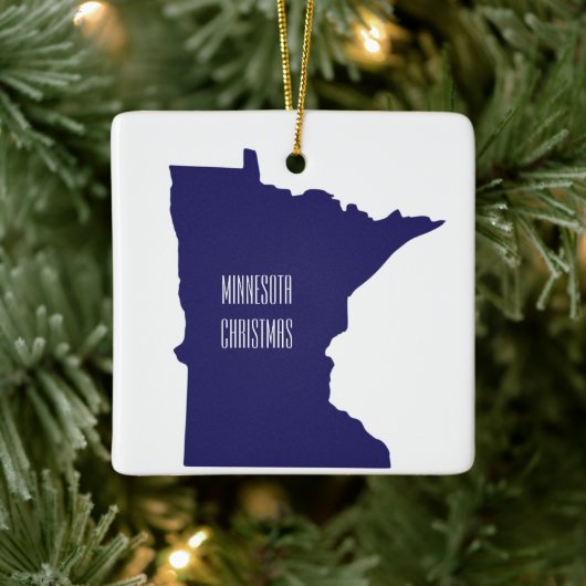 Minnesota persoonlijke kerstversiering keramisch ornament (Boom)