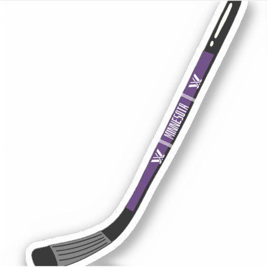Minnesota PWHL Hockey Stick voor Dames Sticker (Voorkant)