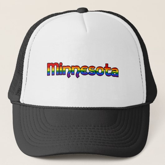 Minnesota Rainbow-tekstPet Trucker Pet (Voorkant)