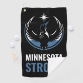 Minnesota Rebel Bird New State Flag Golfhanddoek (Insitu)