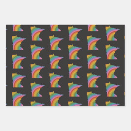 Minnesota regenboogverlooppapier inpakpapier vel