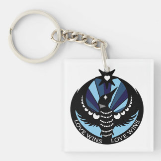 Minnesota Resistance Loon Design button Sleutelhanger
