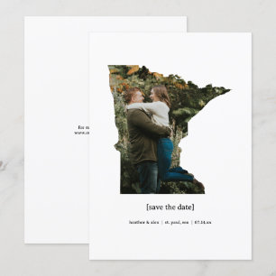 Minnesota Save the Date Fotokaart