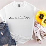 Minnesota Script State Femme T-shirt<br><div class="desc">Nous ajoutons toujours de nouveaux designs chaque jour !</div>