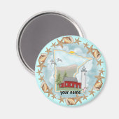 Minnesota Shells Lighthouse aimant (Recto/Verso)