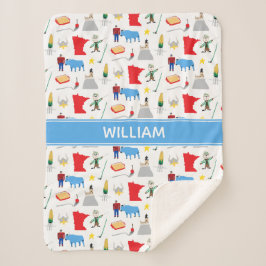 Minnesota Sherpa Blanket Sherpa Deken