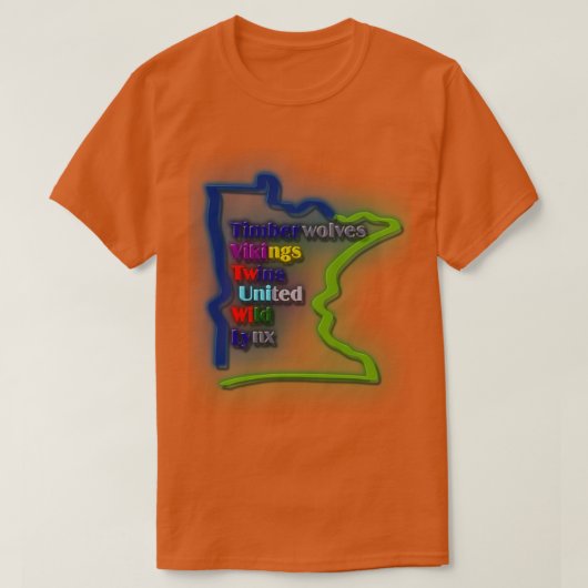 Minnesota Sports T-shirt (Design voorkant)