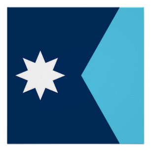 Minnesota staat nieuwe vlag symbool VS Amerika Perfect Poster