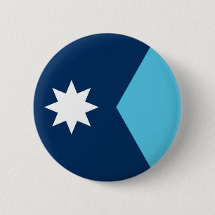 Minnesota staat nieuwe vlag symbool VS Amerika Ronde Button 5,7 Cm