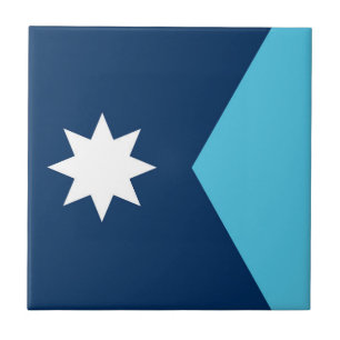 Minnesota staat nieuwe vlag symbool VS Amerika Tegeltje