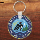 Minnesota staat zegel 2024 sleutelhanger (Achterkant)